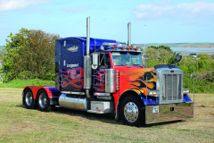 Paul took his friend's Peterbilt 370 to the Waterford Truck Show