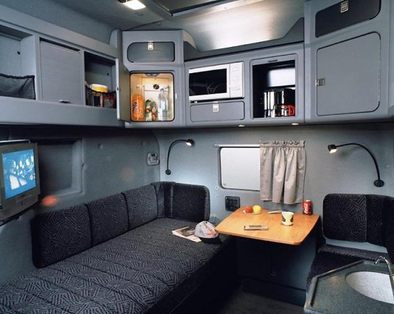 What the bestdressed European sleeper cab should look like inside...at