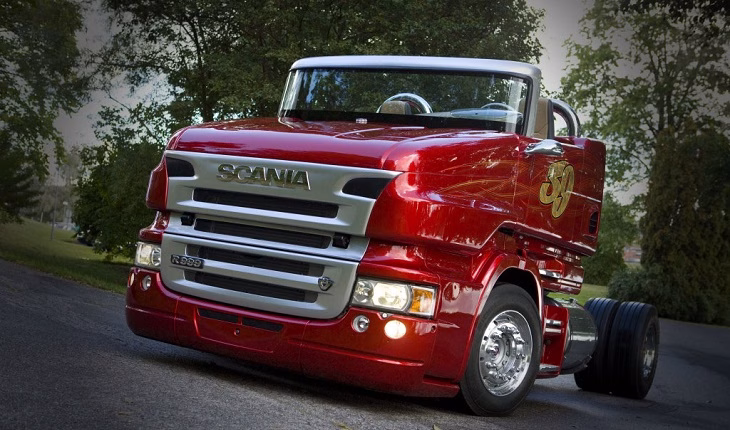 Scania Svempas red pearl cut