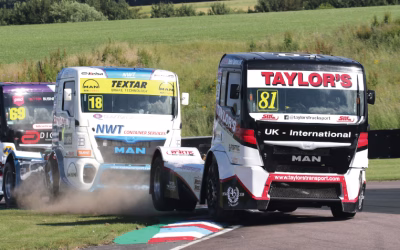 Taylors Transport race to the front at Convoy in the Park