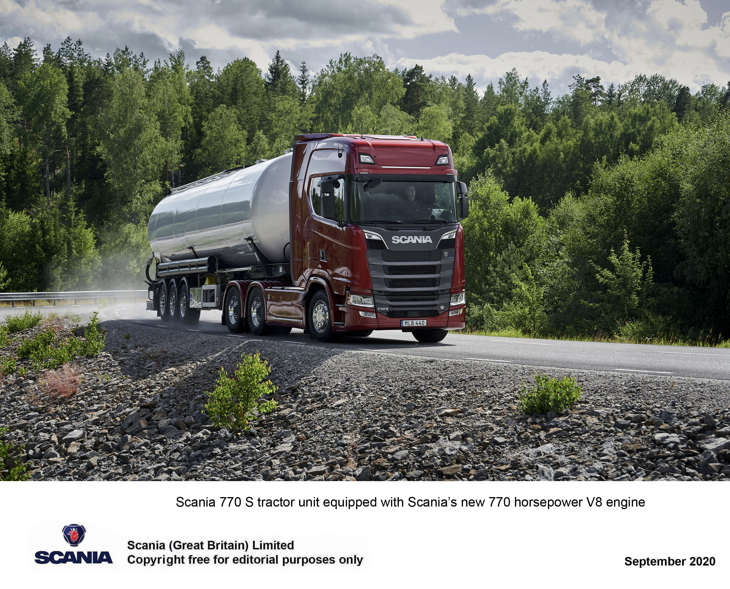Scania's new V8 range. There's a 770 flagship plus a 660, 530 and a new  range of Opticruise gearboxes 