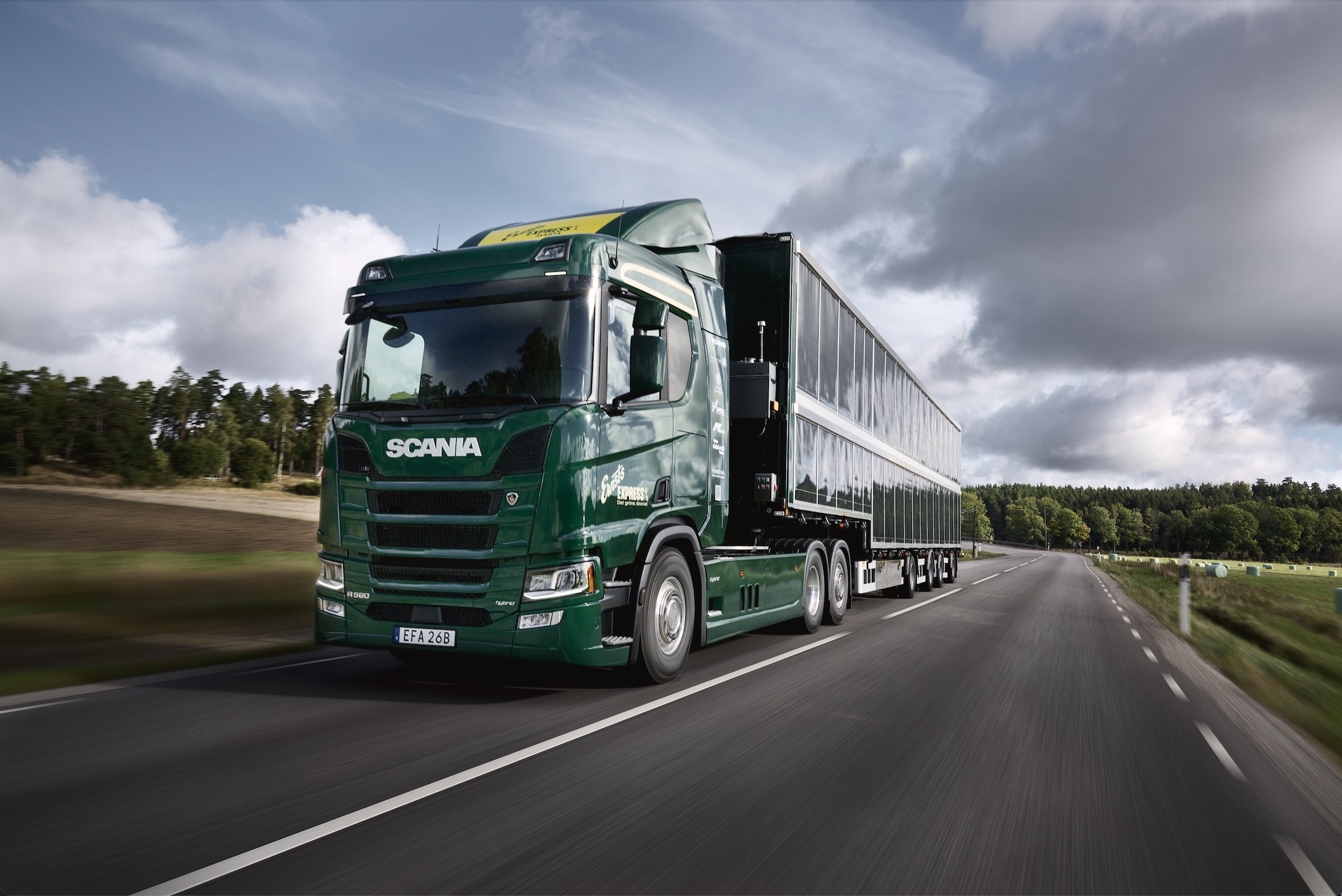 Scania solar power hybrid